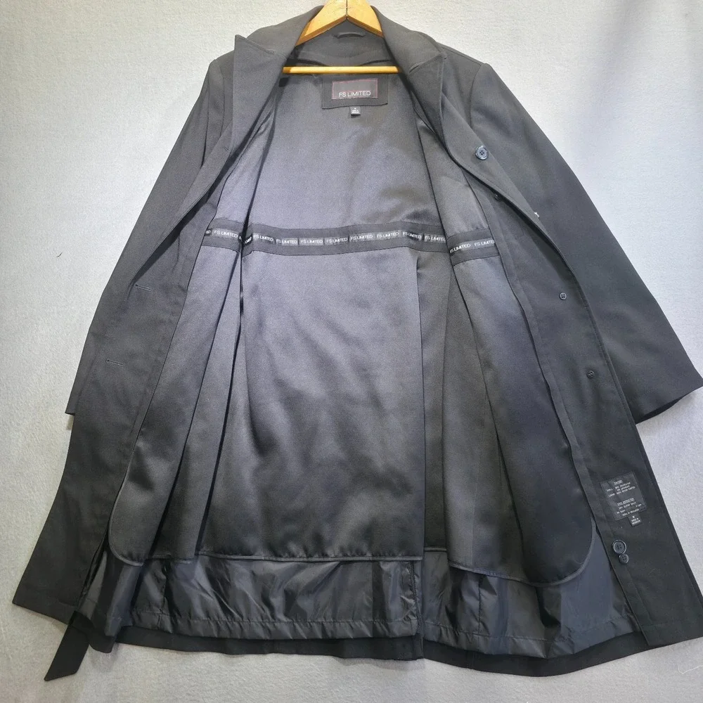 FS‎ Limited Women's Black Lined Overcoat Size Medium